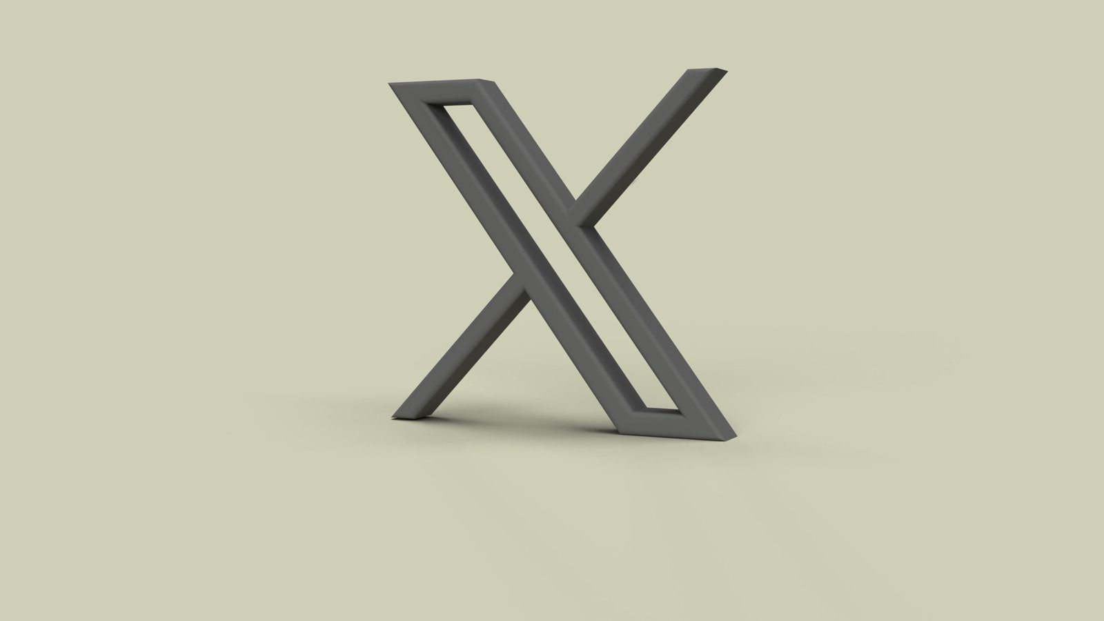 a 3d rendering of the letter x